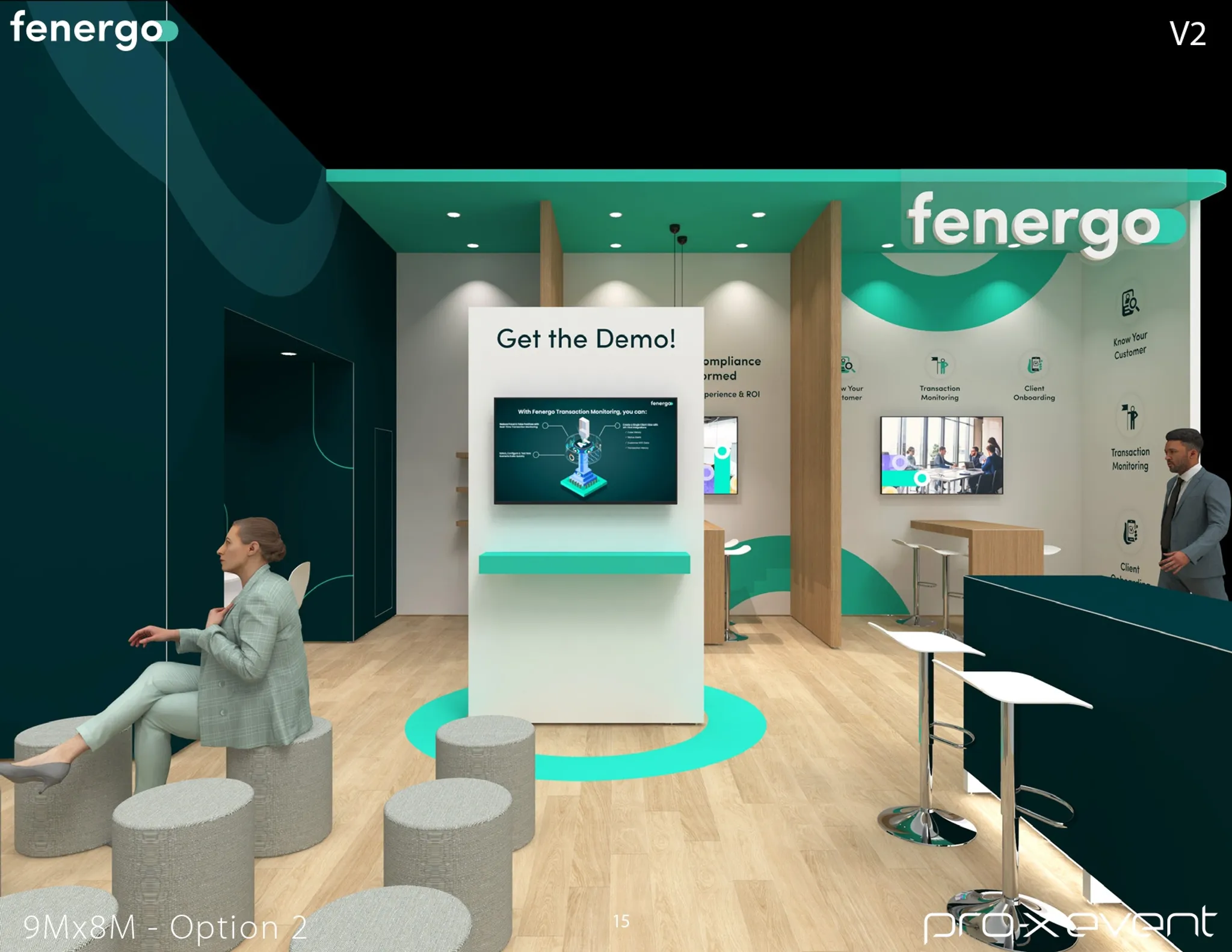 30x30 Péninsule booth design by Pro-X Exhibits